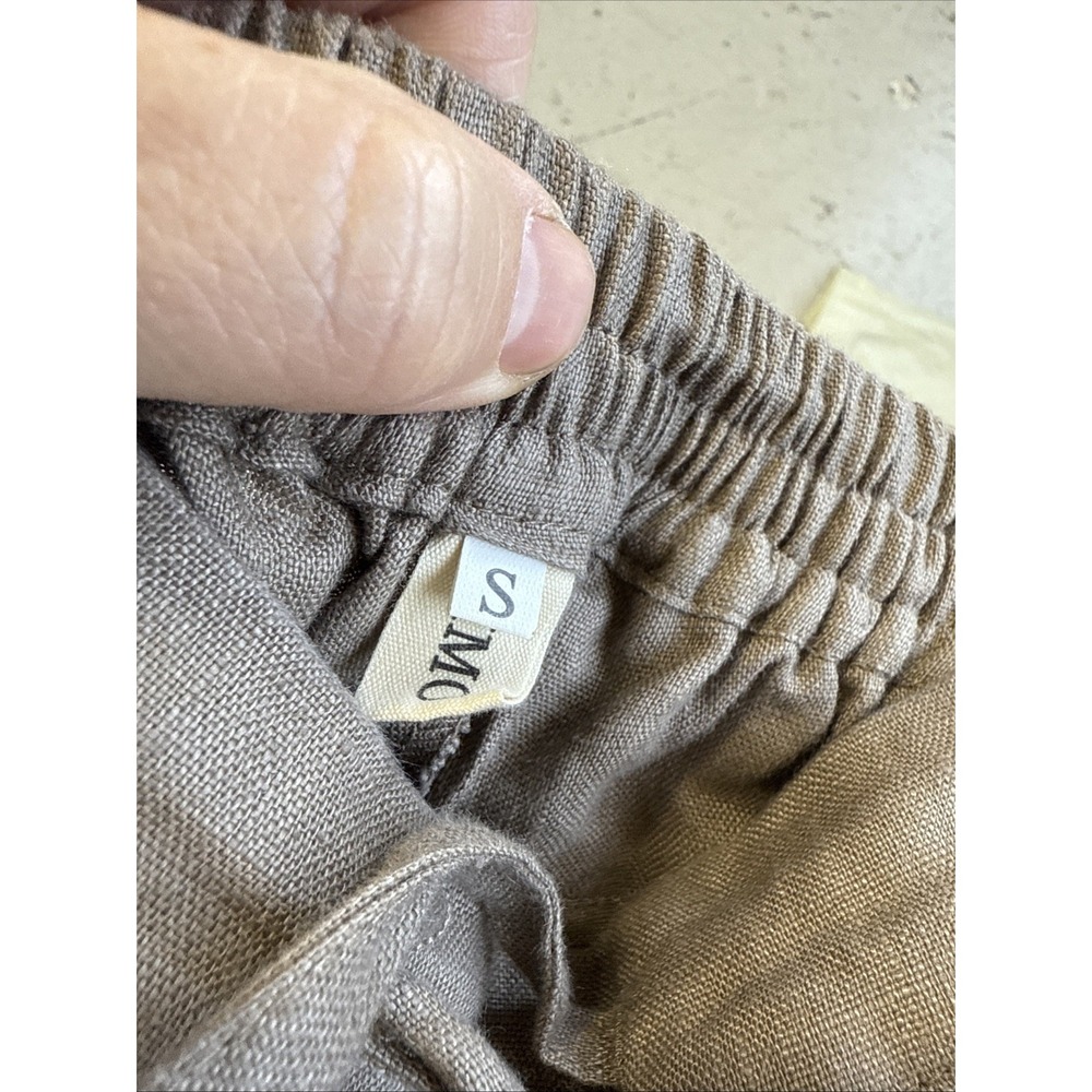 IXIMO‎ Womens Pants Size S Linen Tapered Capsule Resort Pockets Coastal Coastal - Picture 3 of 10